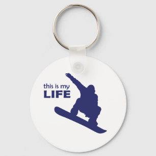 This Is My Life (Snowboarding) Key Ring