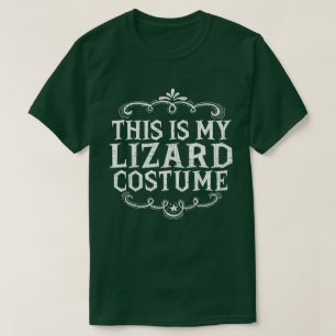 This Is My Lizard Funny Lazy Halloween Costume T-Shirt