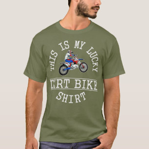 This is My Lucky Dirt Bike  Funny Saying Pun T-Shirt