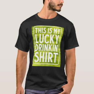 This Is My Lucky Drinkin' Green Beer Irish Whiskey T-Shirt