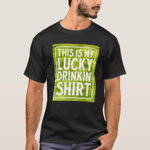 This Is My Lucky Drinkin' Green Beer Irish Whiskey T-Shirt