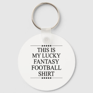 This Is My Lucky Fantasy Footll Shirt Funny Gift Key Ring