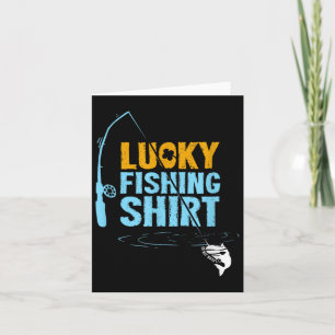 This Is My Lucky Fishing Fishermans Favourite Artw Card