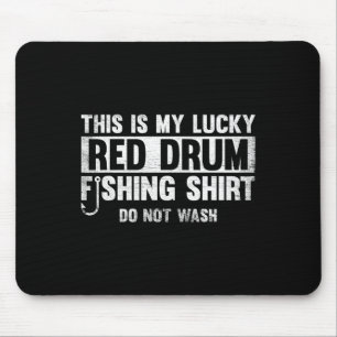 This Is My Lucky Red Drum Fishing Gift Mouse Mat