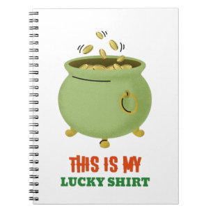 This Is My Lucky Shirt Notebook