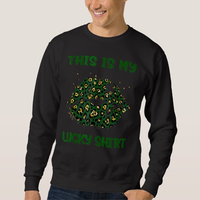 This Is My Lucky Tee St Saint Patrick's Day Lips S (Front)