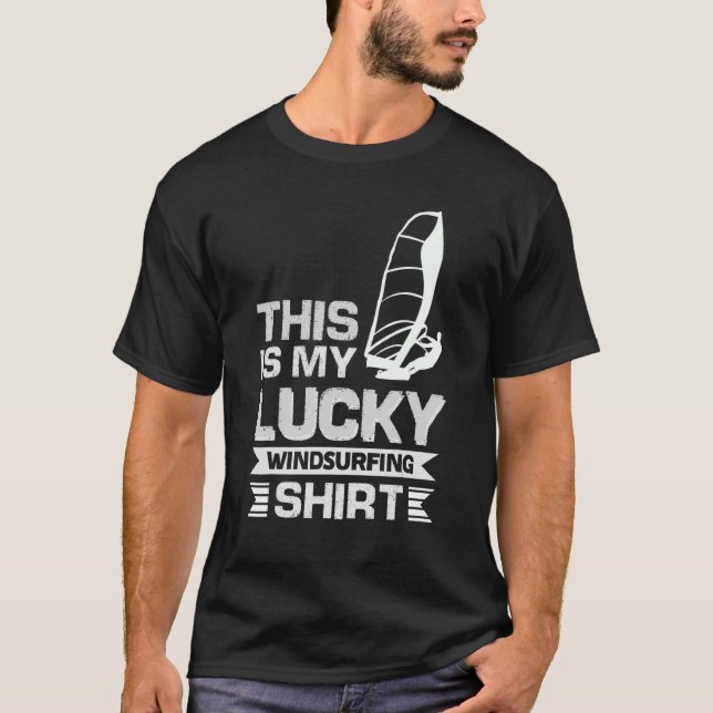 This Is My Lucky Windsurfing  4 T-Shirt (Front)