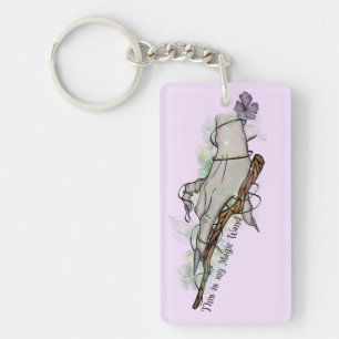 This Is My Magic Wand – Gothic Witch Hand Key Ring