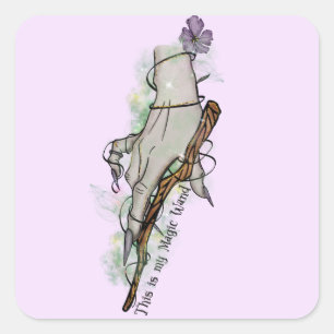 This Is My Magic Wand Square Sticker