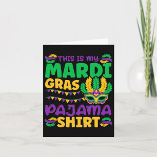 This Is My Mardi Gras Pajama Card