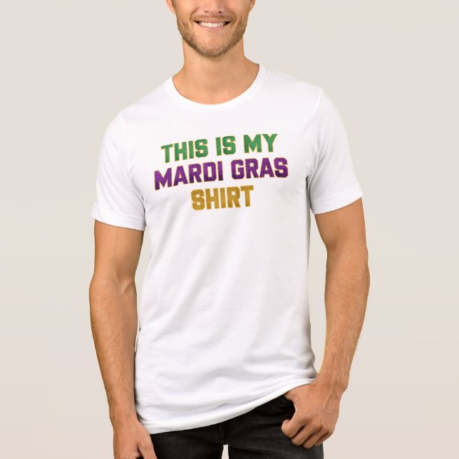 This Is My Mardi Gras Shirt Funny Outfit Men Women (Front)