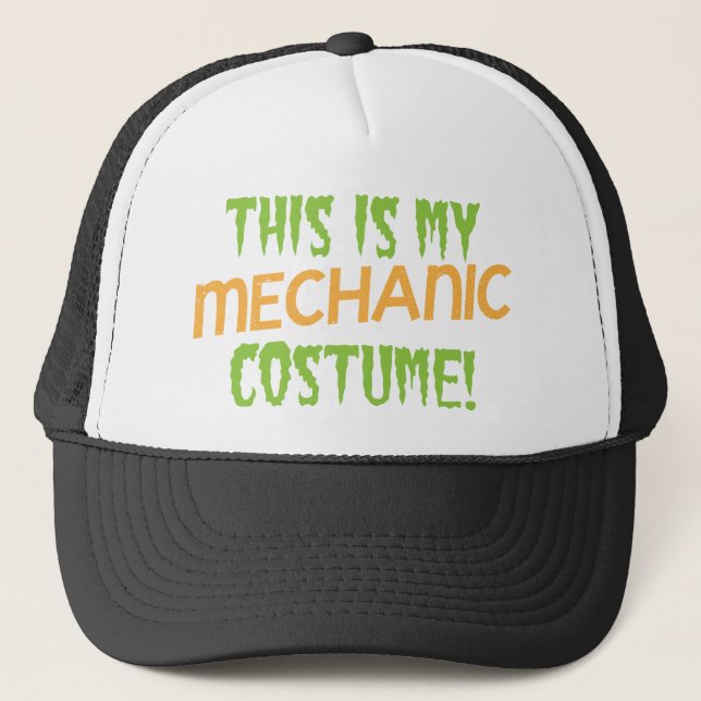 This is my MECHANIC costume Trucker Hat (Front)