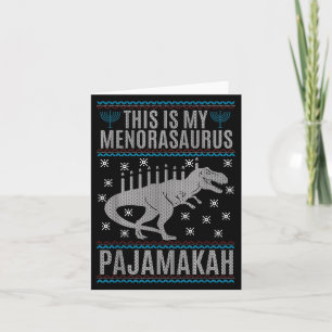 This Is My Menorah-saurus Happy Hanukkah Dinosaur  Card