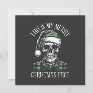 This Is My Merry Christmas Face Holiday Card