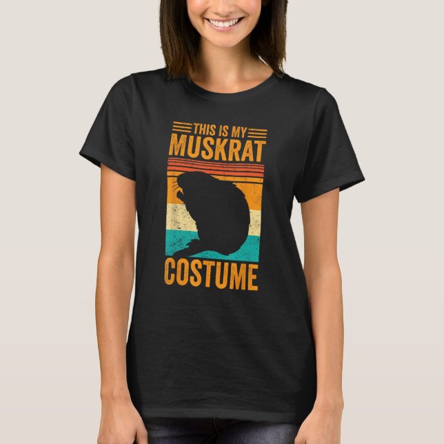 This Is My Muskrat Costume Retro T-Shirt (Front)