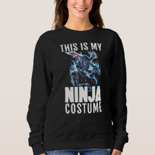 This Is My Ninja Costume Mercenary Shuriken Kunai  Sweatshirt