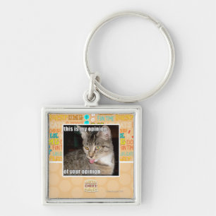 this is my opinion key ring