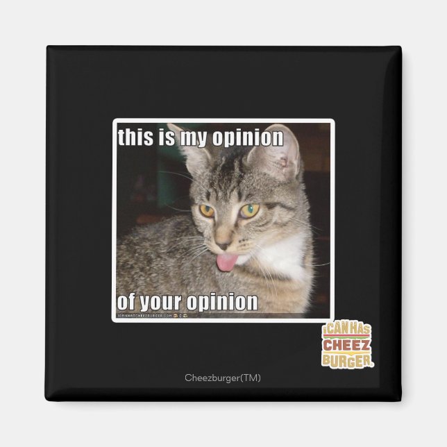 this is my opinion magnet (Front)