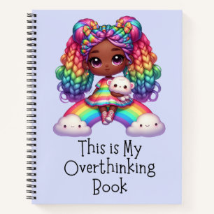 This Is My Overthinking Book – Cute Blue Notebook