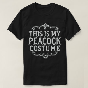 This Is My Peacock Costume Funny Lazy Halloween T-Shirt