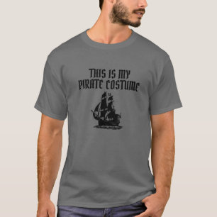 This Is My Pirate Costume Pirate Halloween Pirate T-Shirt