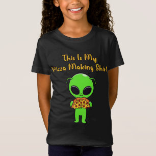 This Is My Pizza Making Funny Alien Eating Pizza T-Shirt