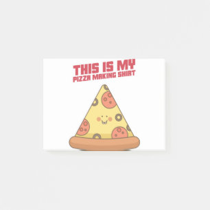 This Is My Pizza Making Shirt Heart Post-it Notes