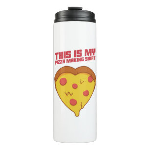 This Is My Pizza Making Shirt Heart Thermal Tumbler