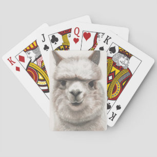 This Is My Poker Face Alpaca Cards Llama Smile