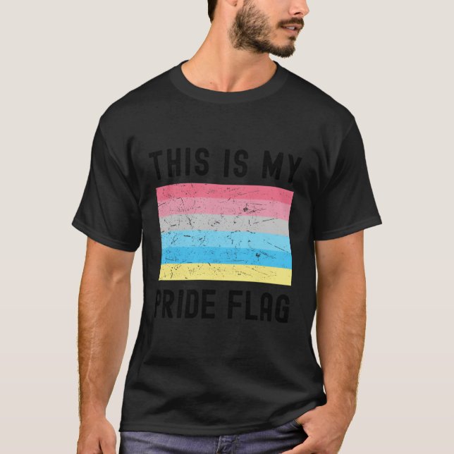 This Is My Pride Flag Genderflux Stuff Pride Month T-Shirt (Front)
