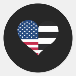 This Is My Pride Flag Hu Straight American Flag Classic Round Sticker