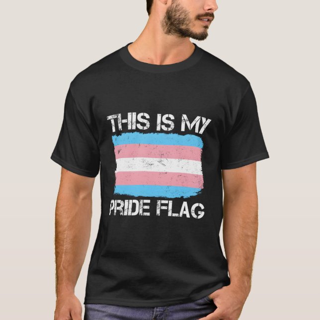 This Is My Pride Flag Transgender Pride Flag Pride T-Shirt (Front)