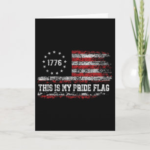 This Is My Pride Flag Usa American 4th Of July Ind Card