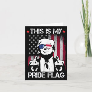 This Is My Pride Flag Usa American 4th Of July On  Card