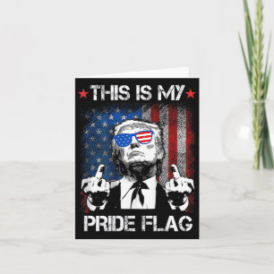 This Is My Pride Flag Usa American 4th Of July On  Card