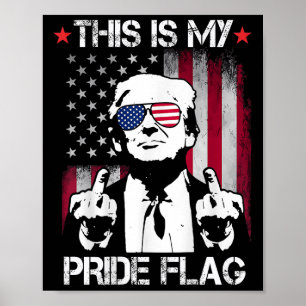 This Is My Pride Flag Usa American 4th Of July On Poster
