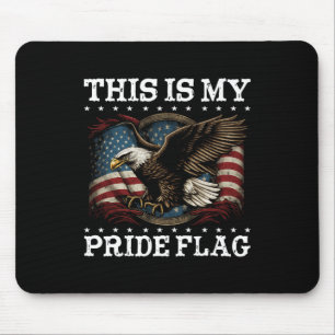 This Is My Pride Flag Usa American 4th Of July Pat Mouse Mat