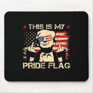 This Is My Pride Flag Usa American 4th Of July Pat Mouse Mat