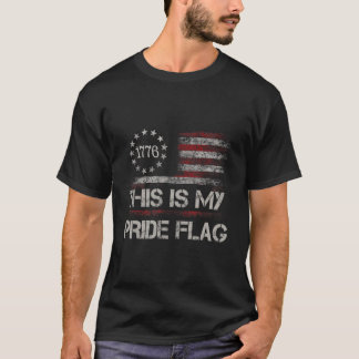 This Is My Pride Flag Usa American 4Th Of July Pat T-Shirt