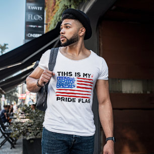 This is My Pride Flag USA American 4th of July T-Shirt