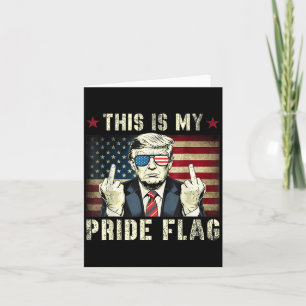 This Is My Pride Flag Usa American Patriotic Card