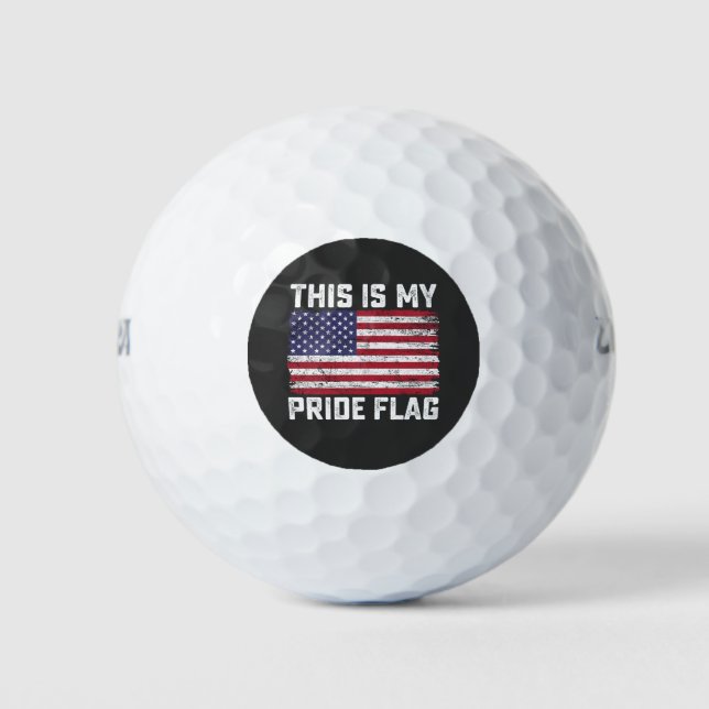 This Is My Pride Flag USA Golf Balls (Front)