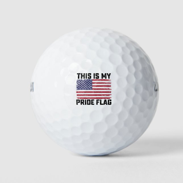 This Is My Pride Flag USA Golf Balls (Front)