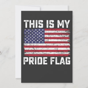 This Is My Pride Flag USA Invitation