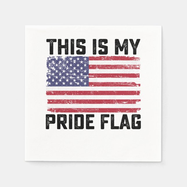 This Is My Pride Flag USA Napkin (Front)