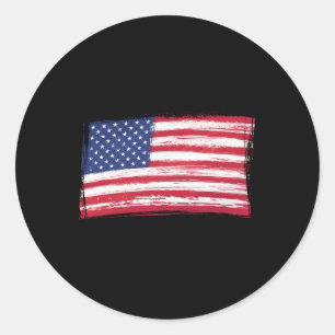 This Is My Pride Flag Usa Patriotic American 4Th O Classic Round Sticker