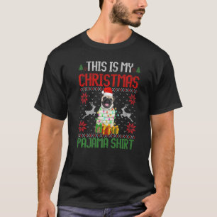 This Is My Pug Dog Christmas Pajama T-Shirt