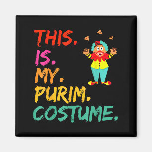 This is my purim costume funny clown  magnet
