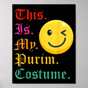 This is my purim costume funny jewish poster