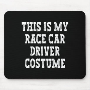 This Is My Race Car Driver Halloween Costume Funny Mouse Mat